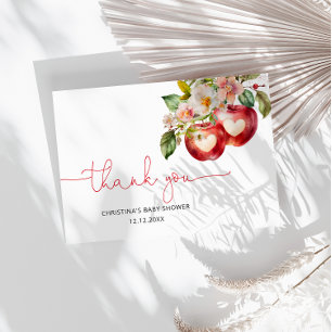 Äpple till Öga babyskåda Tack Kort