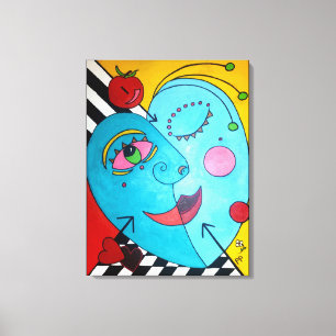 Äpple till Öga Canvastryck