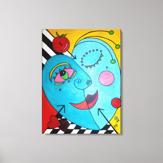 Äpple till Öga Canvastryck (Framsida)
