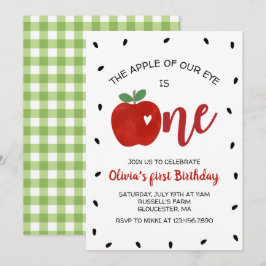 Äpple till vår inbjudan till första födelsedag i Ö