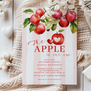 Äpple till vår Öga babyskor Inbjudningar