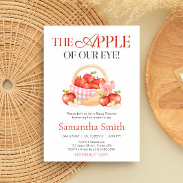 Äpple till vår Öga babystötare Inbjudningar