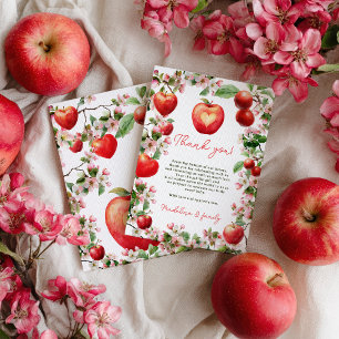 Äpple till vår Öga Blommigt-barnskötare för barn Tack Kort