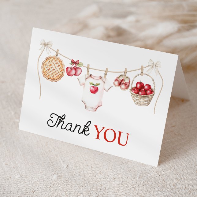 Äpple till vår Öga-bojkottmästare för babykläder Tack Kort (Skapare uppladdad)