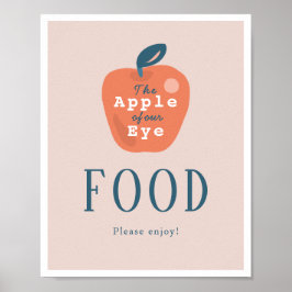 Äpple till vår Öga-flicka Rosa 1:a födelsedag Poster