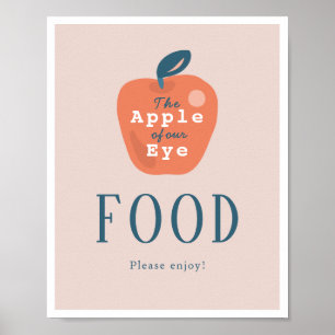 Äpple till vår Öga-flicka Rosa 1:a födelsedag Poster