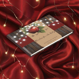 Äpple till vår Öga Rustic Fall Baby Shower Gästböcker