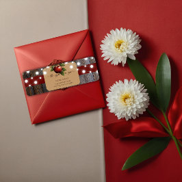 Äpple till vår Öga Rustic Fall Baby Shower Returadress Etikett