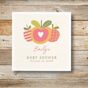 Äpple till vår Öga Whimsical Cute Baby Shower Pappersservett