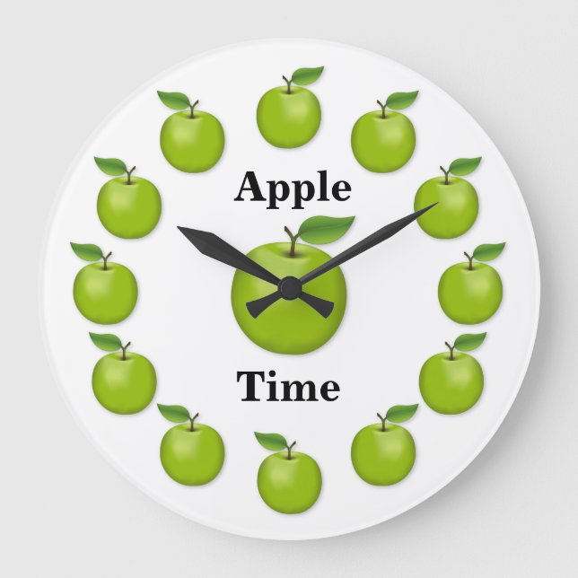 Apple Time, Grannysmed Stor Klocka (Framsida)