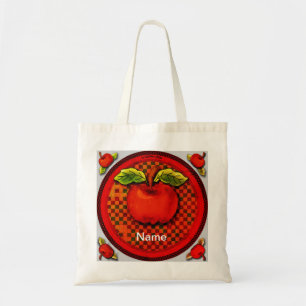 Apple Tote Bag Tygkasse