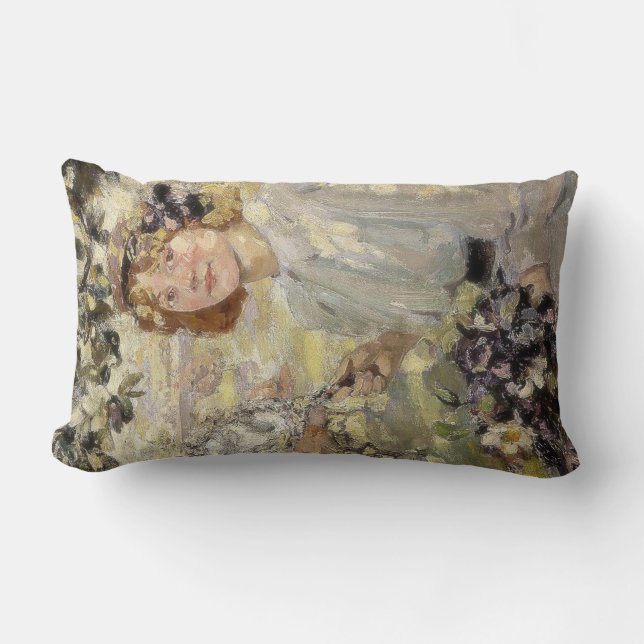 Apple Träd (av Bessie MacNicol) Lumbarkudde (Framsida)