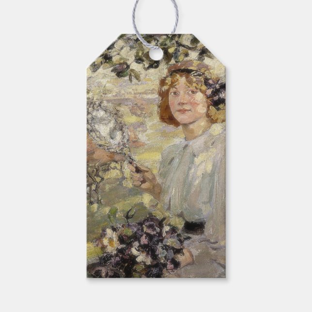 Apple Träd (av Bessie MacNicol) Presentetikett (Framsidan)