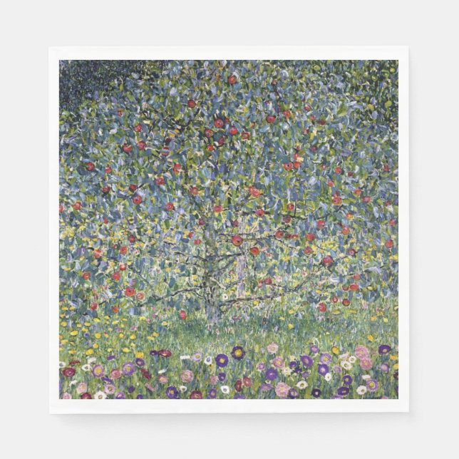 Apple Träd (av Gustav Klimt) Pappersservett (Framsidan)