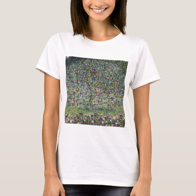 Apple Träd (av Gustav Klimt) T Shirt (Framsida)