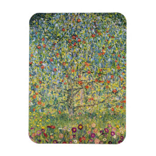 Apple Träd av Gustav Klimt, Vintage Art nouveau Magnet