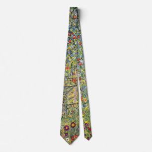 Apple Träd av Gustav Klimt, Vintage Art nouveau Slips