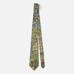Apple Träd av Gustav Klimt, Vintage Art nouveau Slips