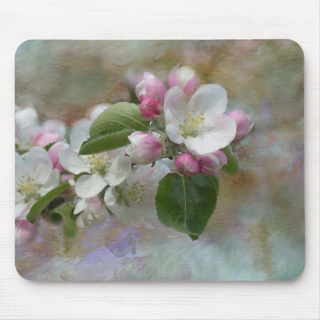 Apple Träd Blommar Musmatta (Framsidan)