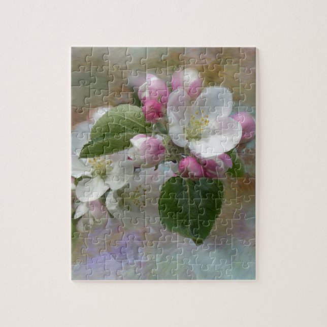 Apple Träd Blommar Pussel (Vertikal)