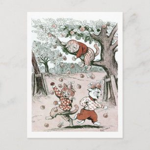 Äpple Träd & Cats, Louis Wain Vykort