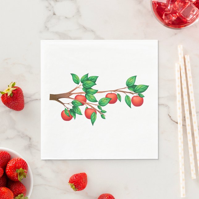 Apple Träd Gren Napkins Pappersservett (Skapare uppladdad)