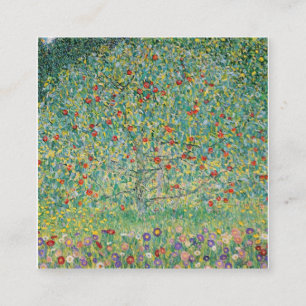 Apple Träd Gustav Klimt Fyrkantigt Visitkort