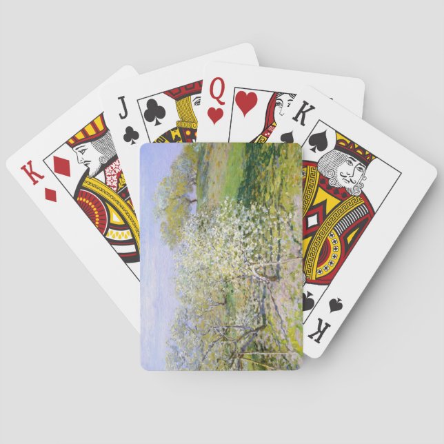 Apple Träd i Bloom (från Claude Monet) Casinokort (Baksidan)