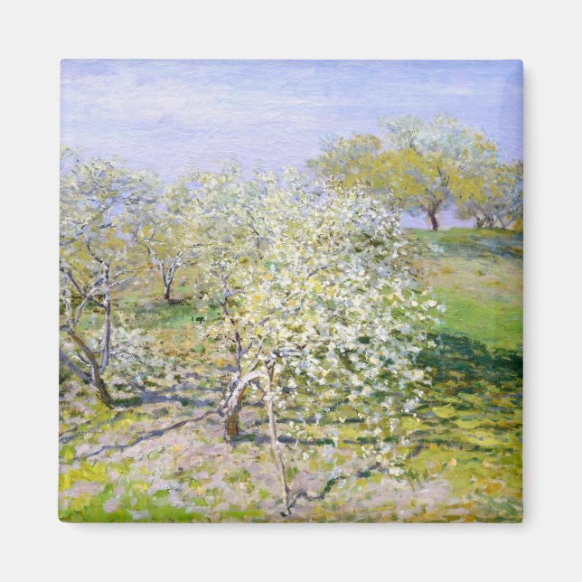 Apple Träd i Bloom (från Claude Monet) Magnet (Framsidan)