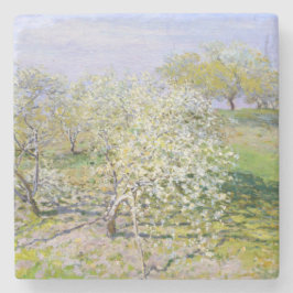 Apple Träd i Bloom (från Claude Monet) Stenunderlägg