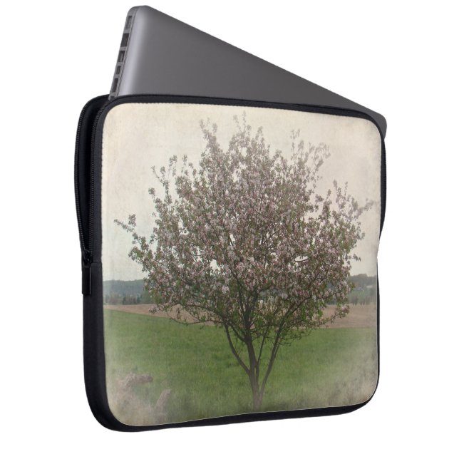 Apple Träd i Bloom Laptop Sleeve (Framsidan Höger)