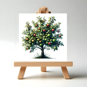 Apple Träd Kakelplatta