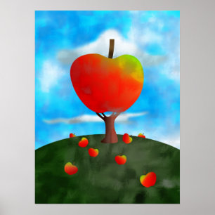 Apple träd poster
