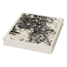 Apple Träd Rubber Frimärke