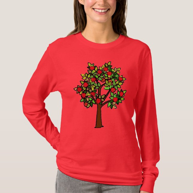 Apple träd tee shirt (Framsida)