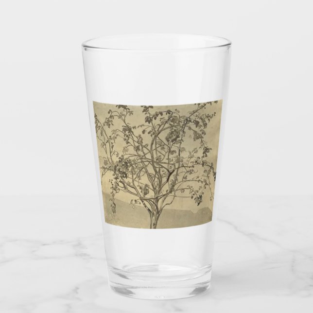 Apple Träd (Watercolor Art) (av Nicholas Roerich) Glaskopp (Framsida)