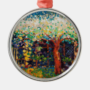 Apple trädblommar julgransprydnad metall