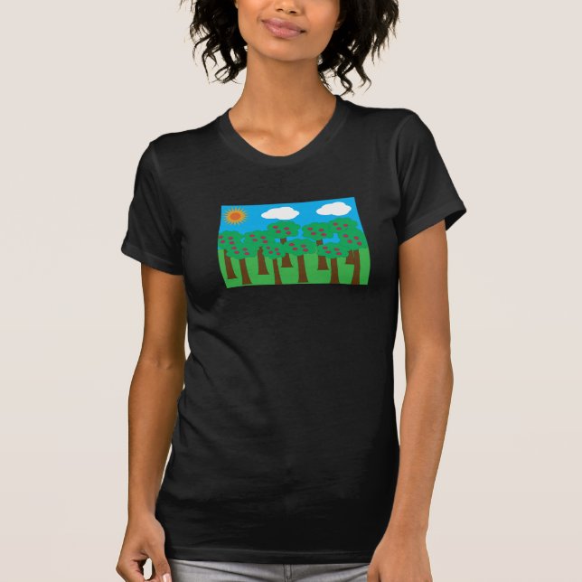 Apple trädkvinna T-tröja Tee Shirt (Framsida)