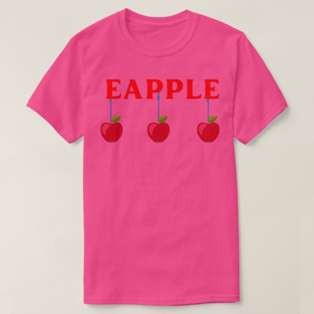 Äpple Tre röda äpplen 1 T Shirt (Design framsida)