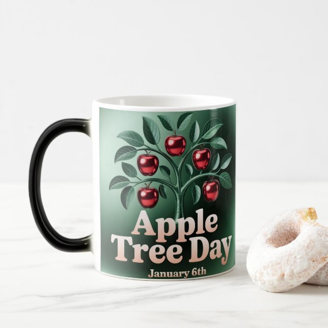 Apple Tree Day Föränderlig Mugg (Med munk)