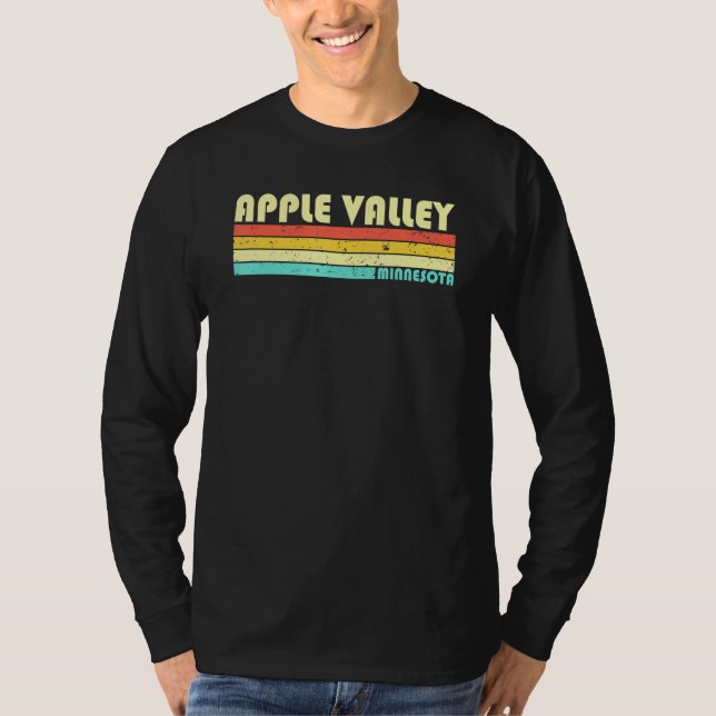 Apple Valley Mn Minnesota City Home Roots Retro 80 T Shirt (Framsida)