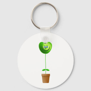 Apple växt nyckelring