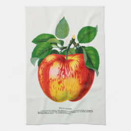 Apple Vintage Illustration Kitchen Towel Kökshandduk