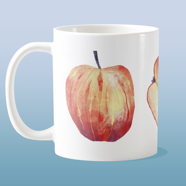 Apple Watercolor Kaffemugg (Skapare uppladdad)