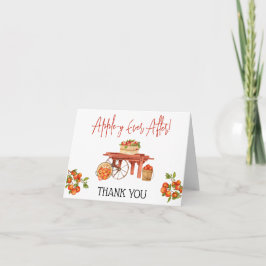 Äpple-y för evigt! Bröllopsfest  Tack Kort