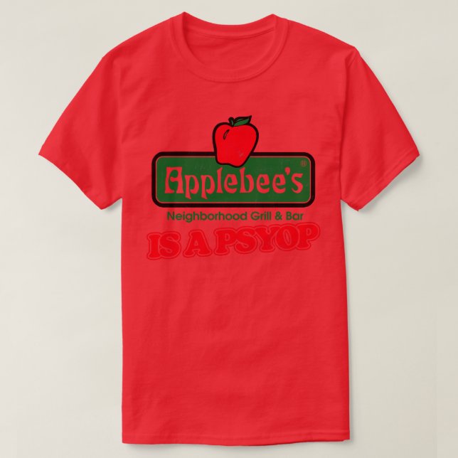 Applebees är en psyop t shirt (Design framsida)