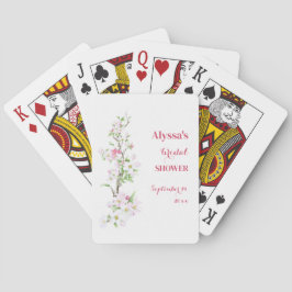 Äppleblom Bröllopsfest Personlig Casinokort
