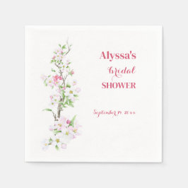 Äppleblom Bröllopsfest Personlig Pappersservett