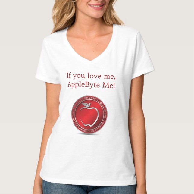 AppleByte kvinna T-tröja Tee Shirt (Framsida)