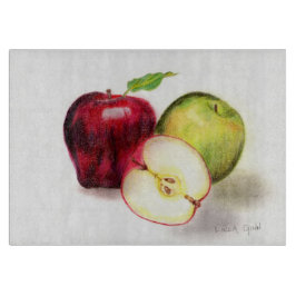 Äppleexponeringsglasskärbräda